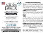 CB10 Multipure (Triple Action) Replacement Water Filter for AquaPure and any standard 10″ filter housings - Image 2